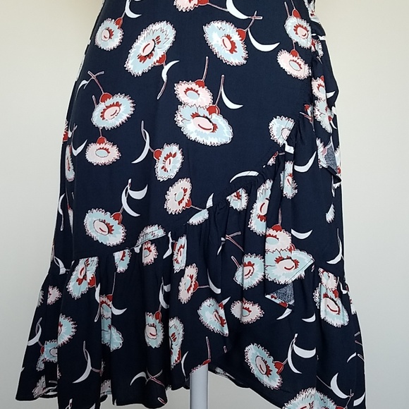 Flutter J. Crew navy, floral dress - Picture 2 of 8